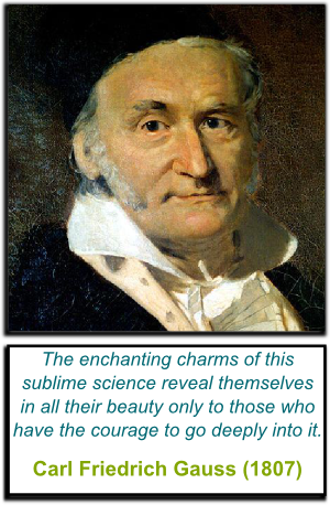 Gauss' Quote