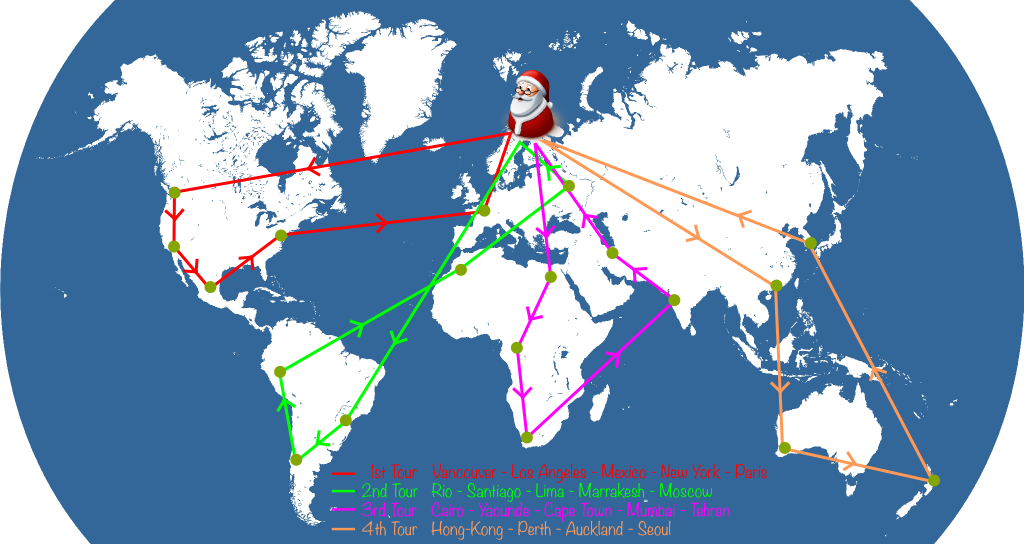Example of Santa's Route
