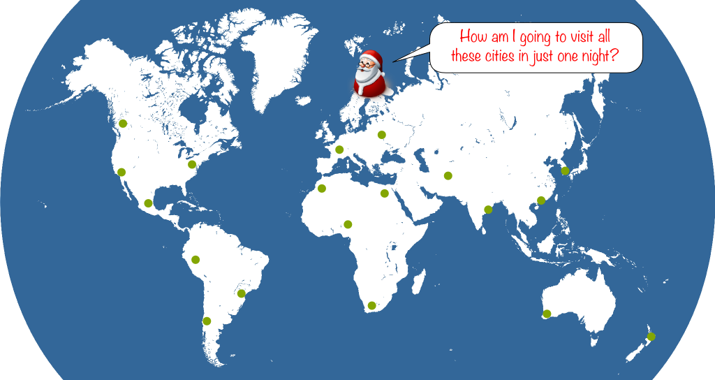 Santa's Vehicle Routing Problem